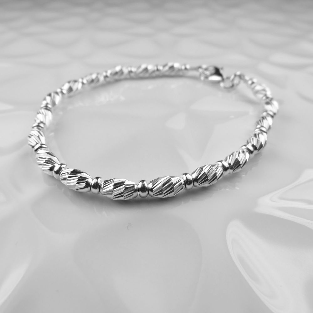 Sterling silver rondelle beads store