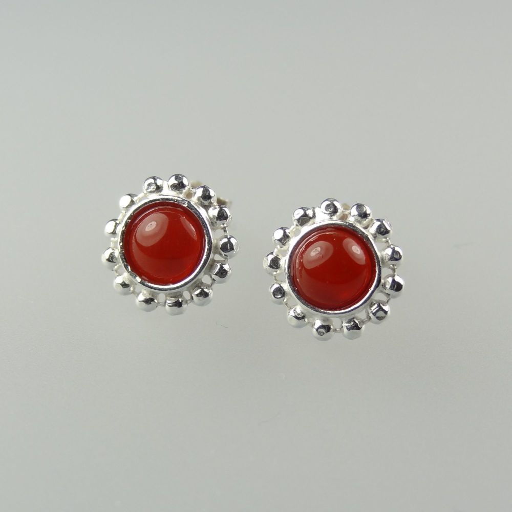 Carnelian hot sale stud earrings