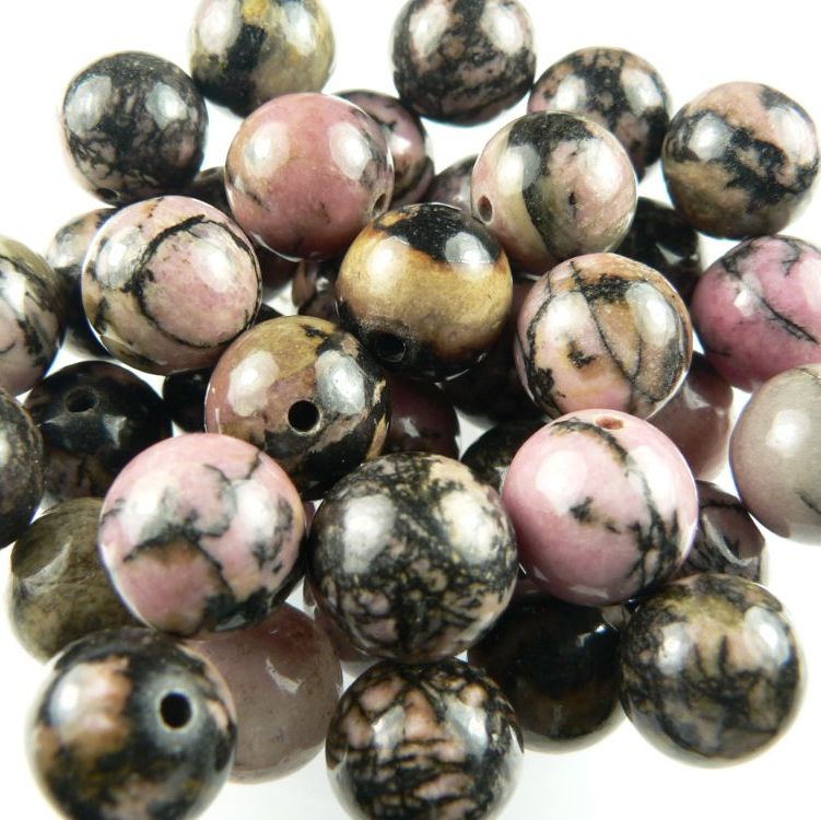 Black Veined Rhodonite