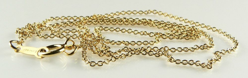 14k, 1/20th yellow gold filled trace chain with bolt ring - 16 inch or 18 inch options