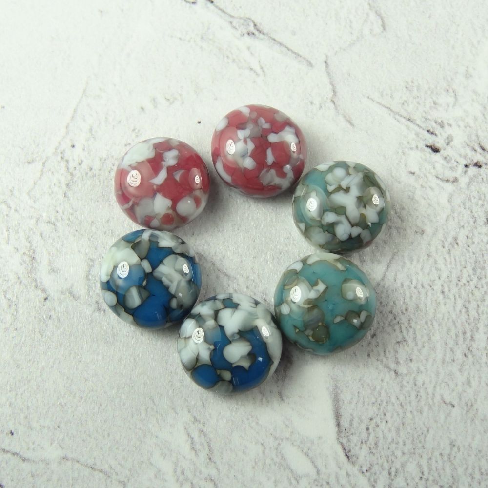 HANDCRAFTED FUSED GLASS CABOCHONS ACCESSORY GLASS