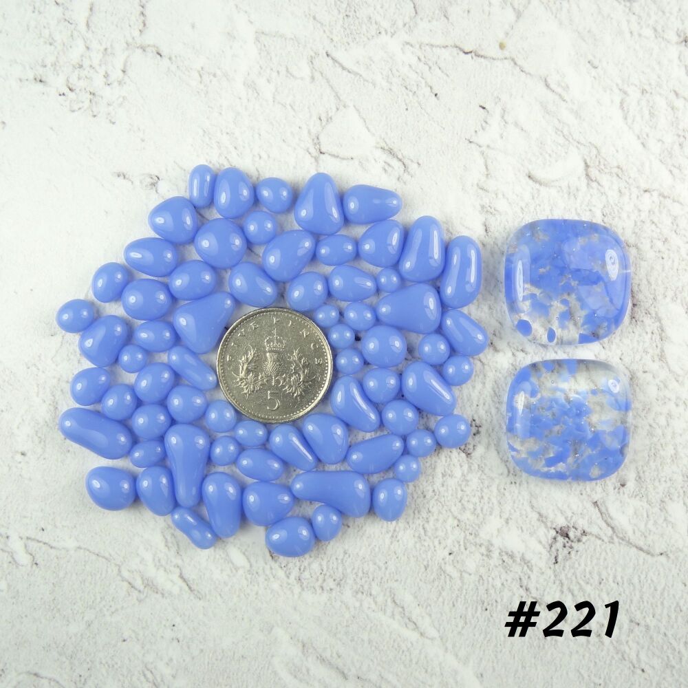 Art glass cabochons jewellery making arts crafts mosaics blue