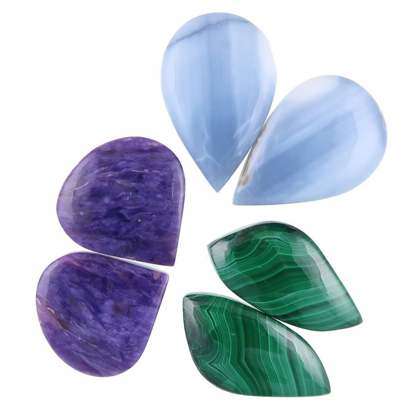 pairs of gemstones