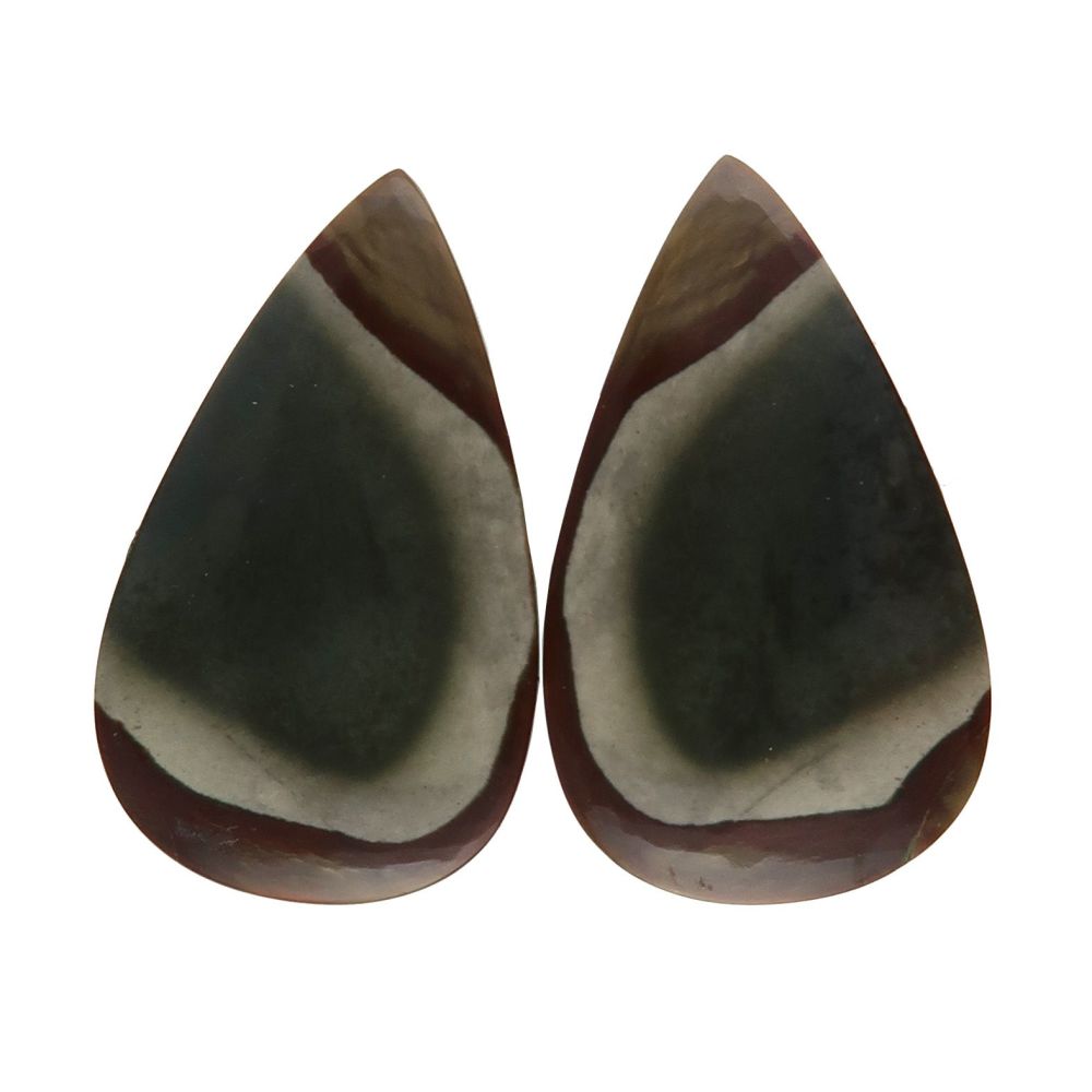 Jasper cabochons - pair
