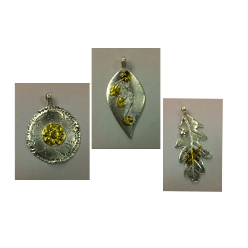 Pendants made on a course at the Ashmolean Oxford