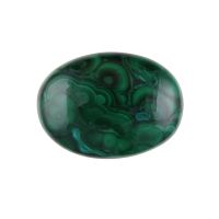 Malachite with chrysocolla cabochon