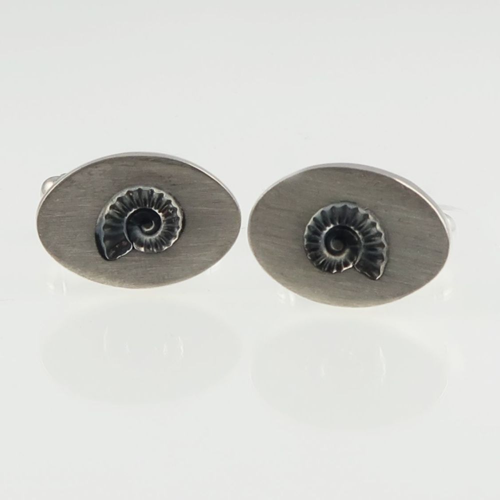 Ammonite cufflinks