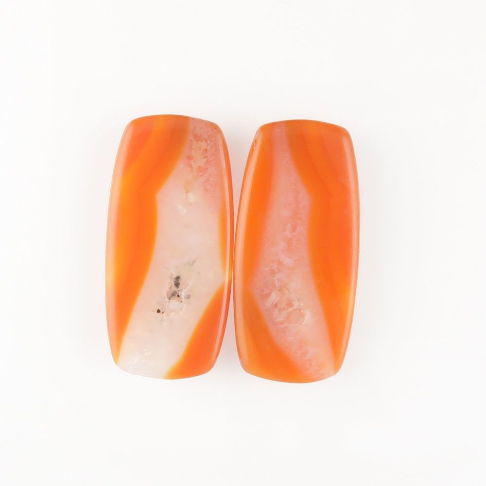 Agate cabochons - pair
