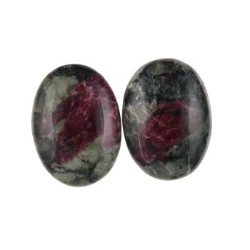 Eudialyte cabochons - pair