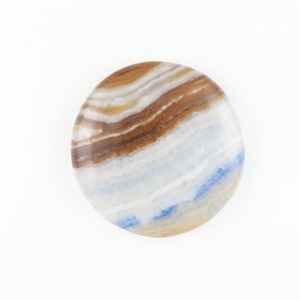 Calcite and scheelite cabochon