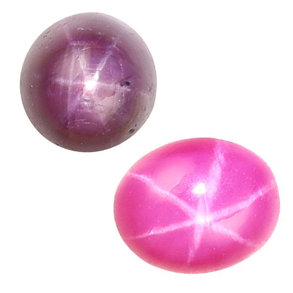 Natural and synthetic star ruby