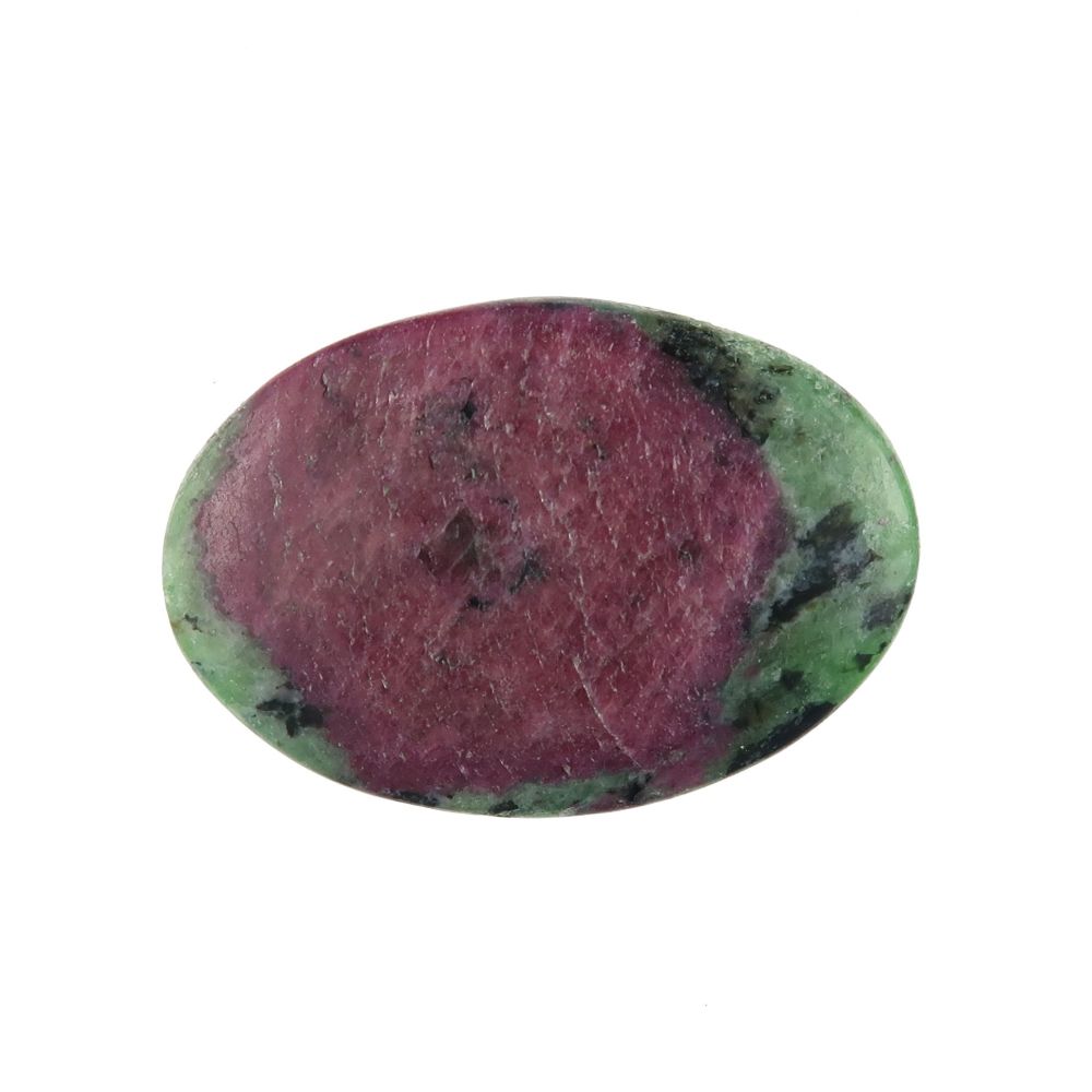 ruby in zoisite showing perfect crystal structure