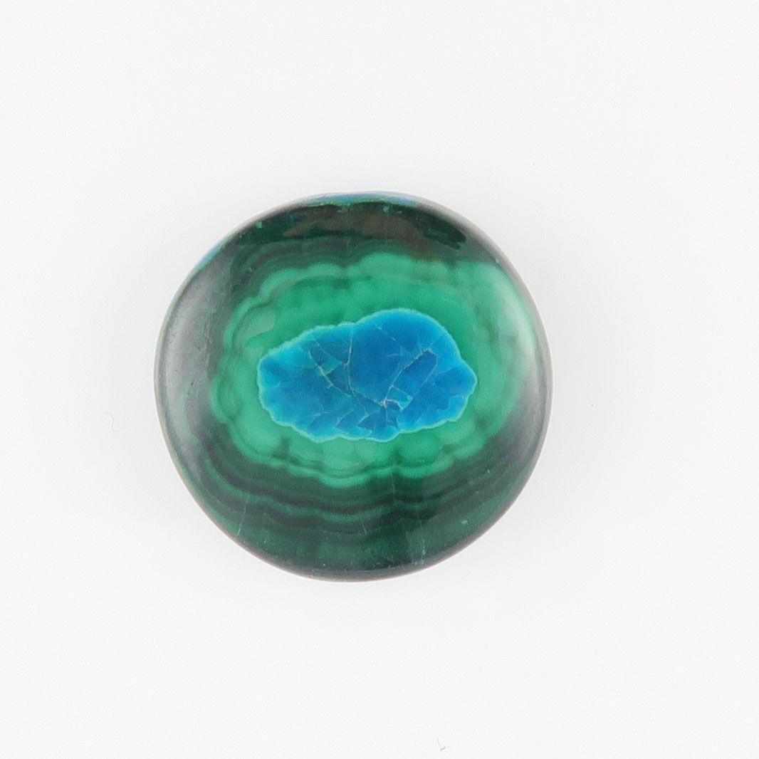 Malachite & chrysocolla cabochon