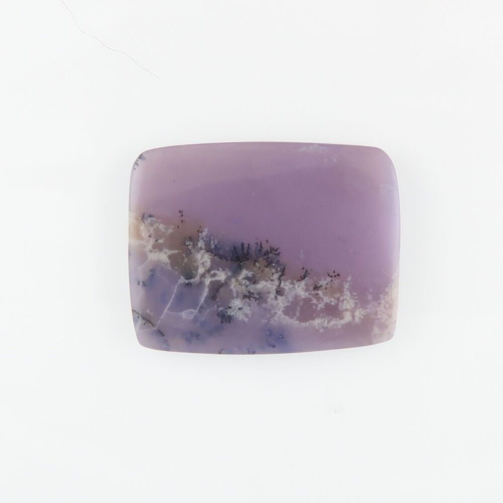 Dendritic agate cabochon, purple - 1462