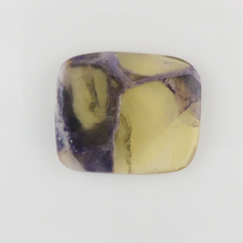 Fluorite with Tiffany stone cabochon
