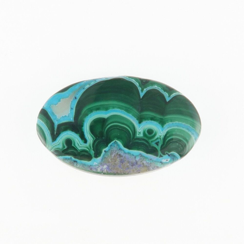 Malachite & chrysocolla cabochon