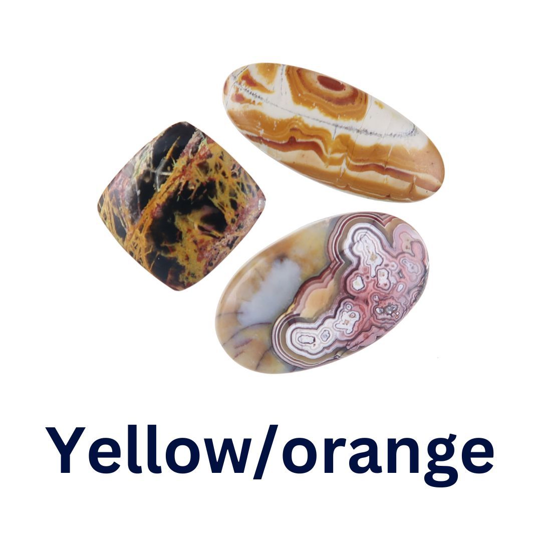 orange and yellow gemstones