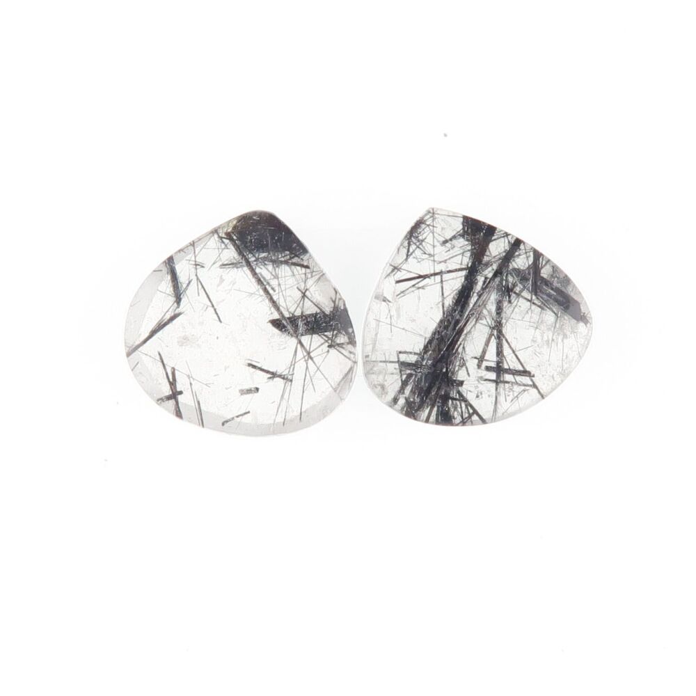 Tourmalinated quartz pair