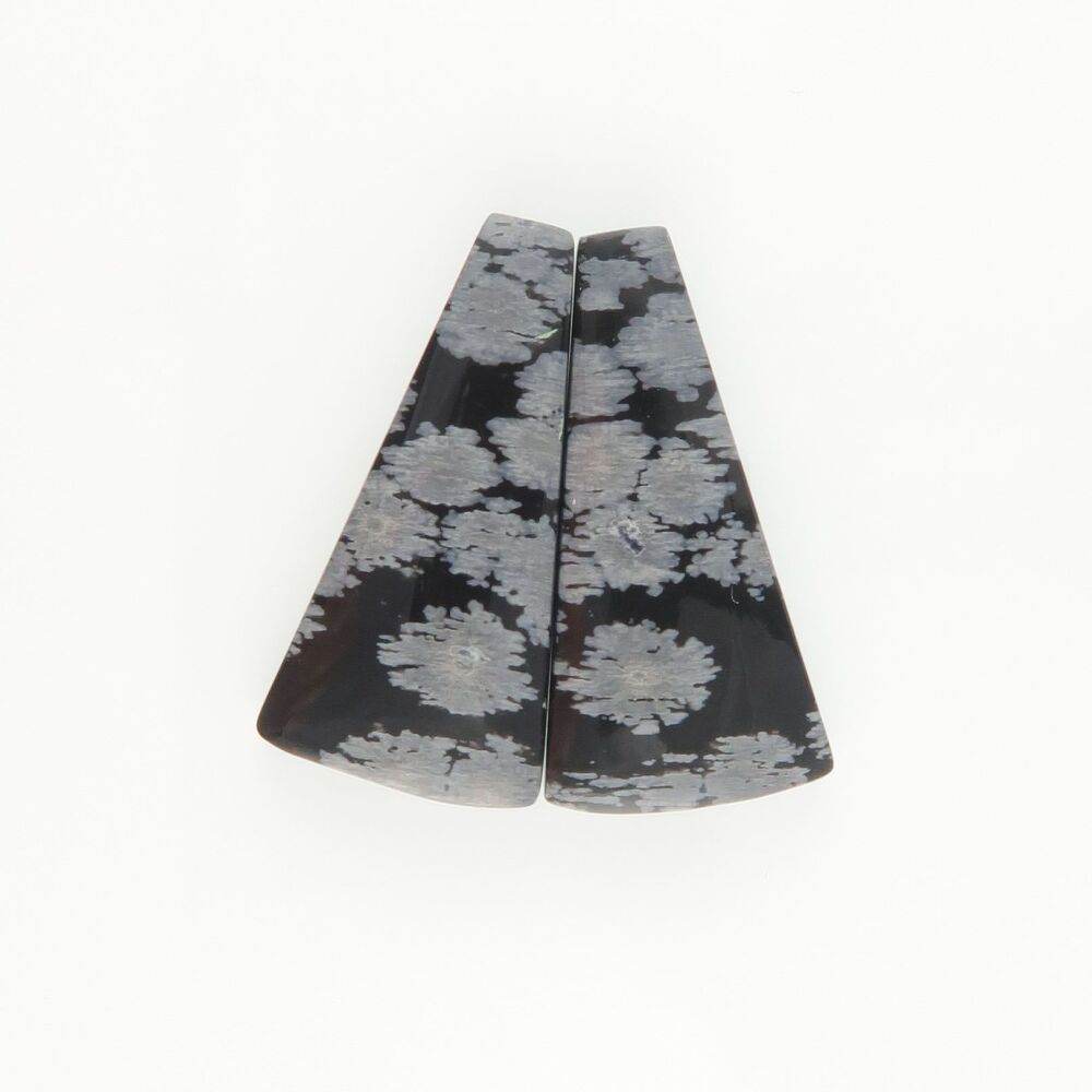 Snowflake obsidian pair