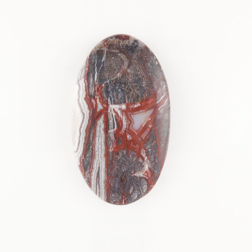 Crazy lace agate cabochon - 2362