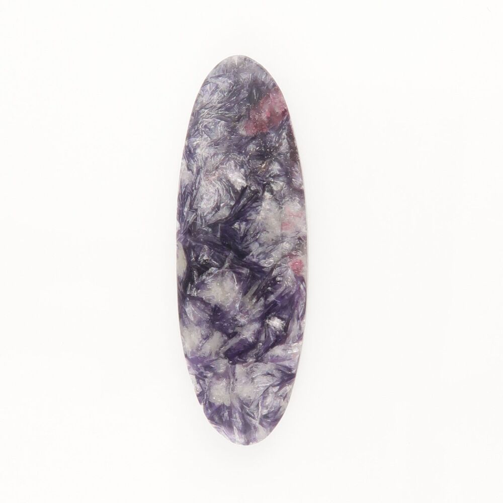 Lepidolite & Tourmaline cabochon - 2435