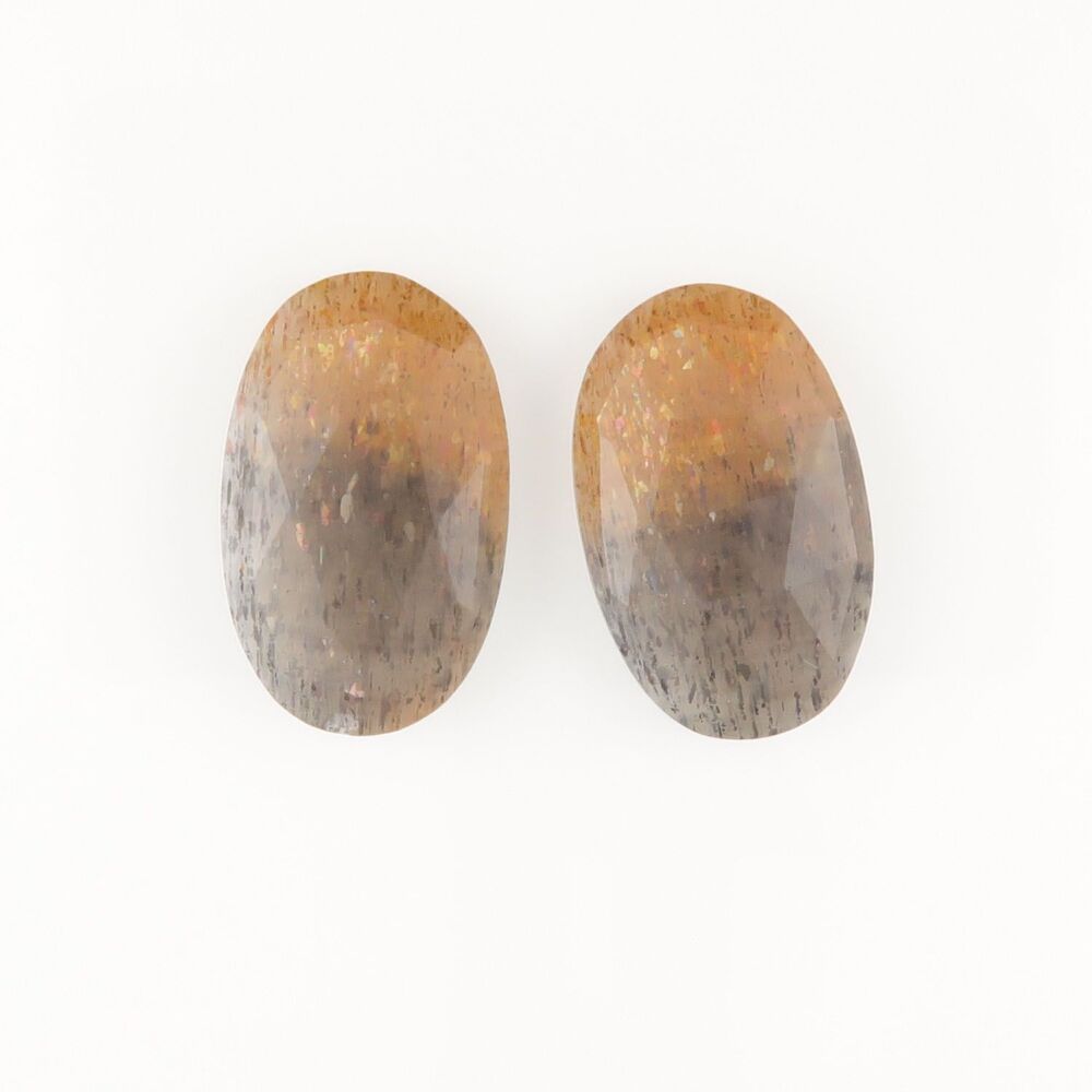 Feldspar & sunstone with ilmenite & hematite pair - 2433