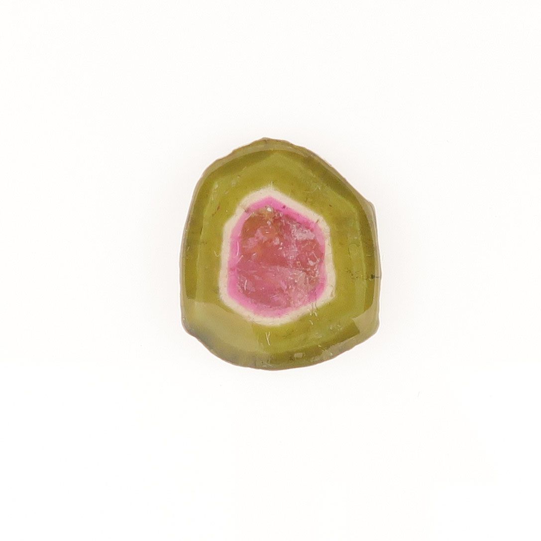 Watermelon tourmaline slice