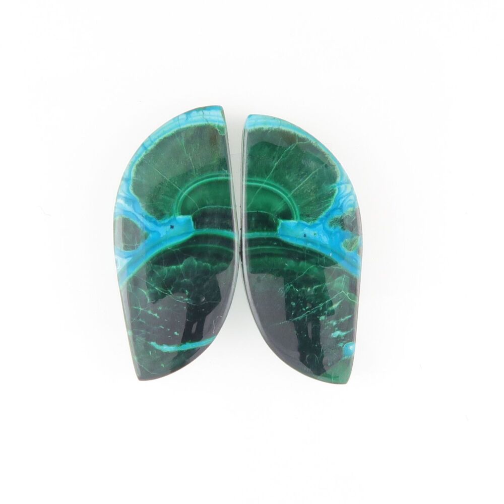 Malachite & chrysocolla pair - 2461