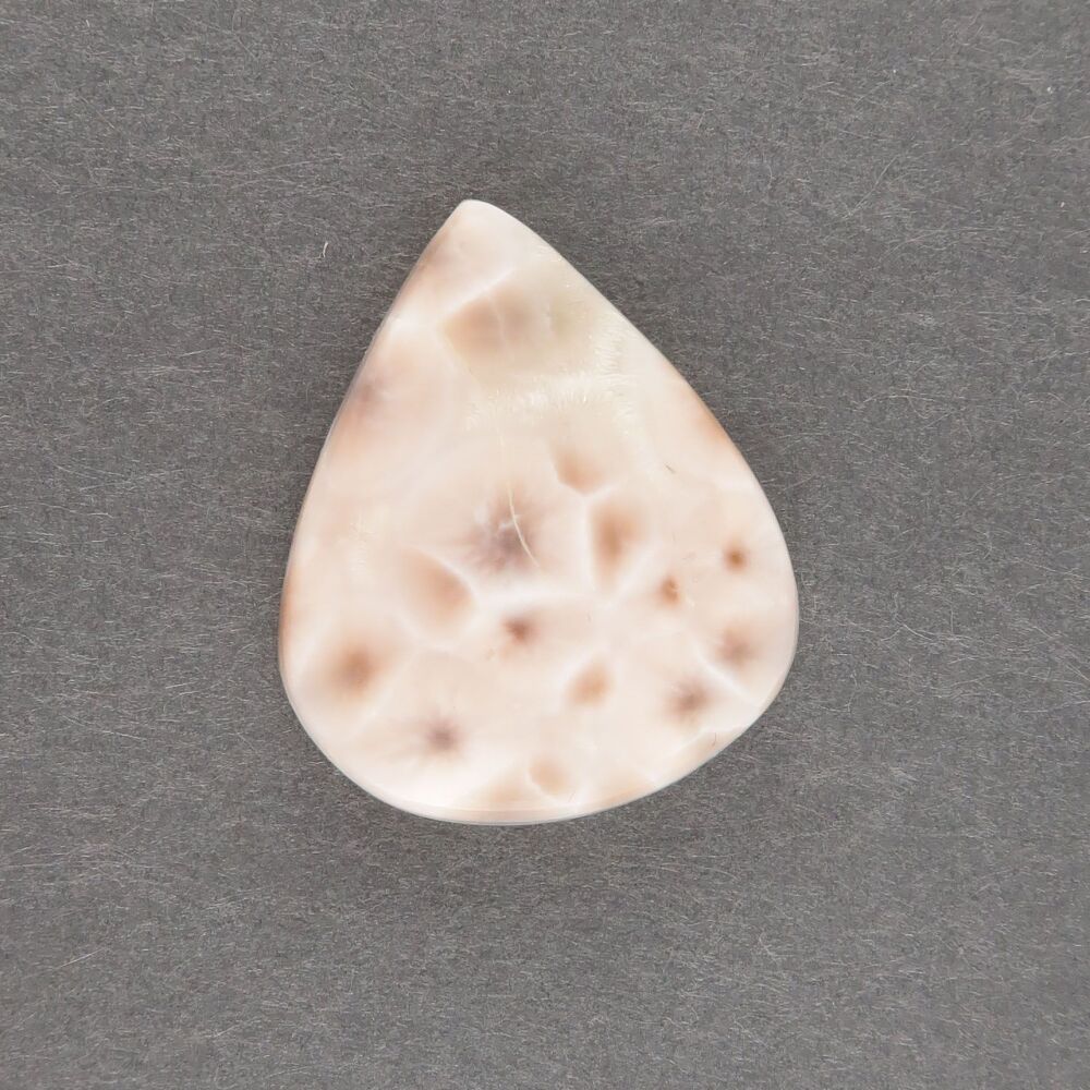 Pink Natrolite cabochon