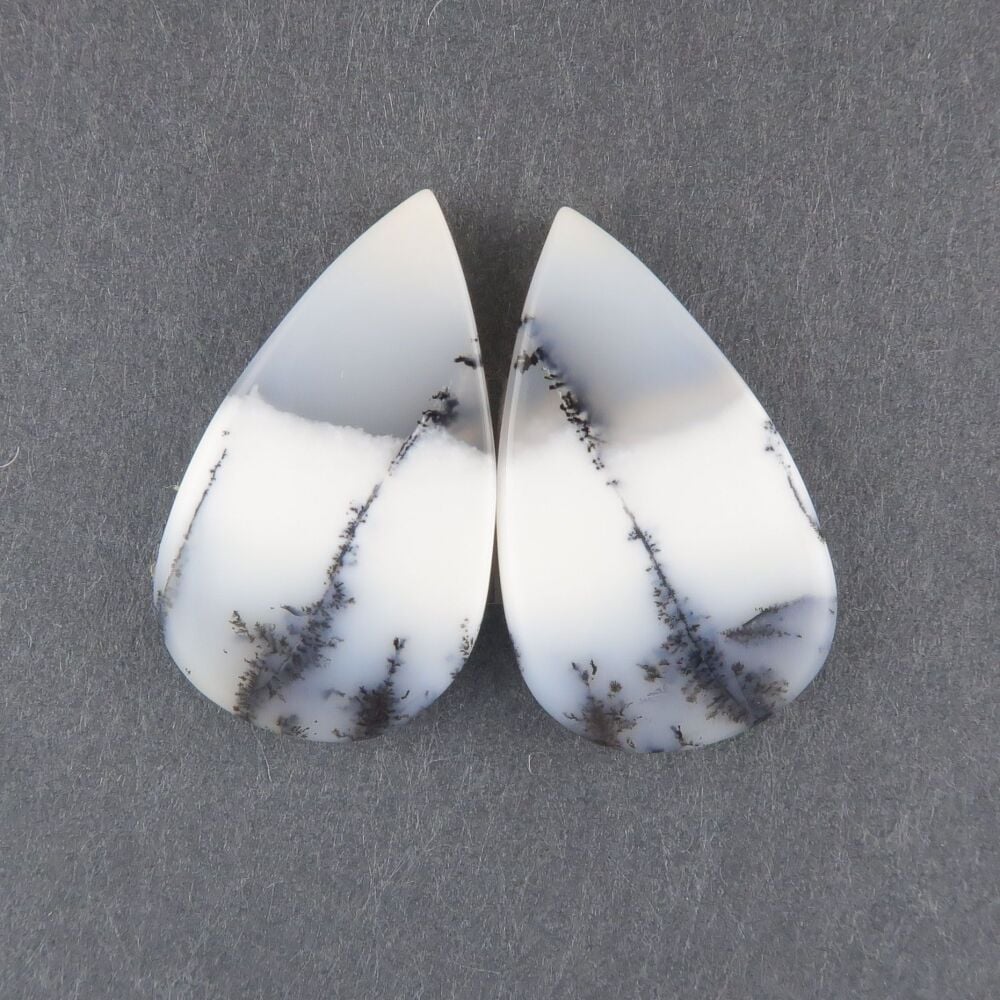 Dendritic agate pair - 2531