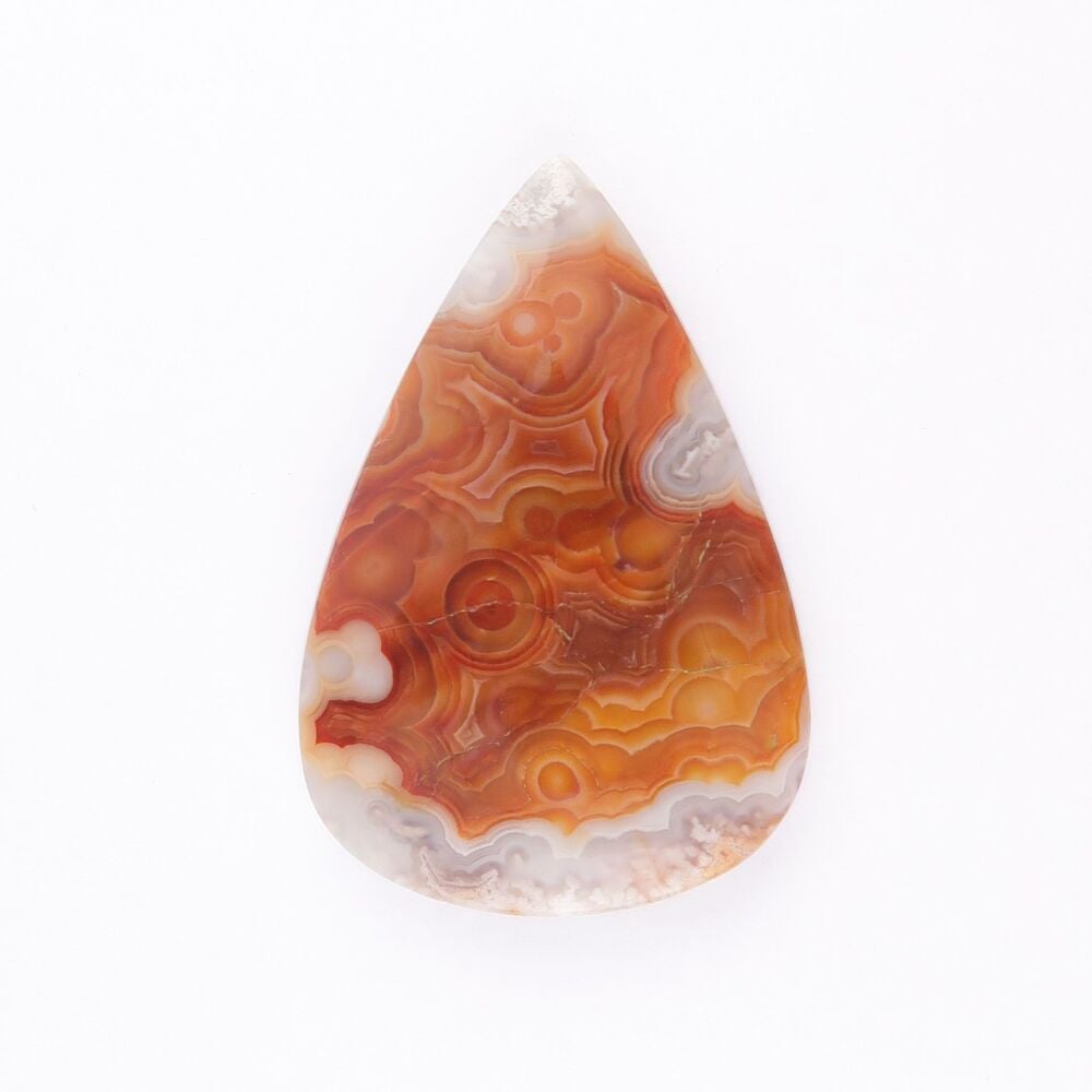 Orbicular agate cabochon