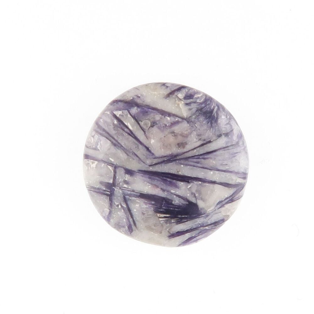 Lepidolite & Tourmaline cabochon