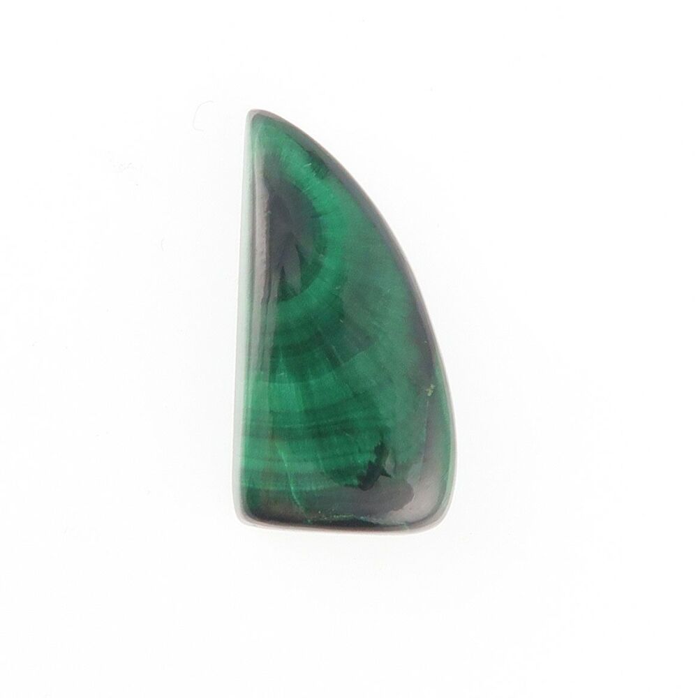Malachite cabochon with chatoyancy