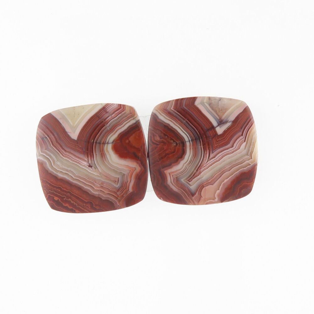 Crazy lace agate pair - 2842