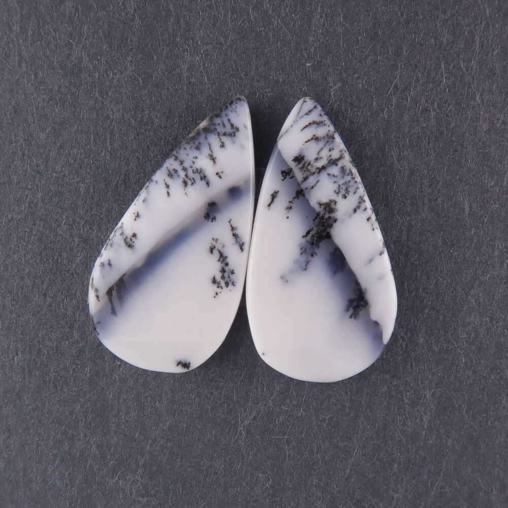 Dendritic agate pair - 2833