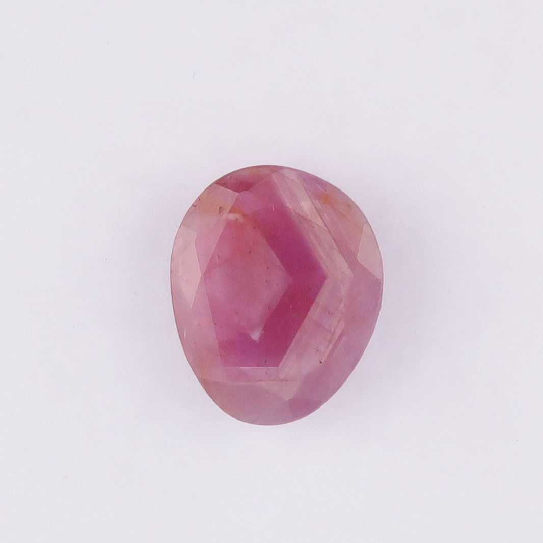 Sapphire shallow faceted pink - 2879