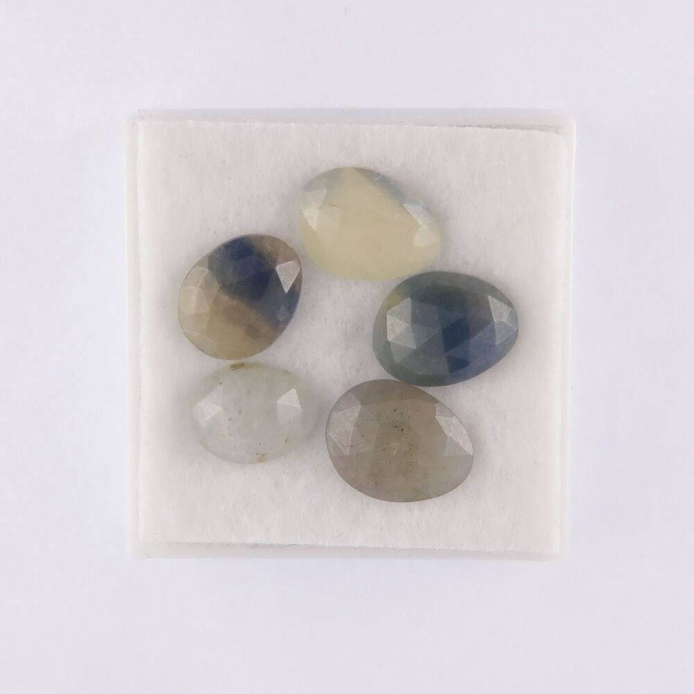 Sapphire facet top cabochons