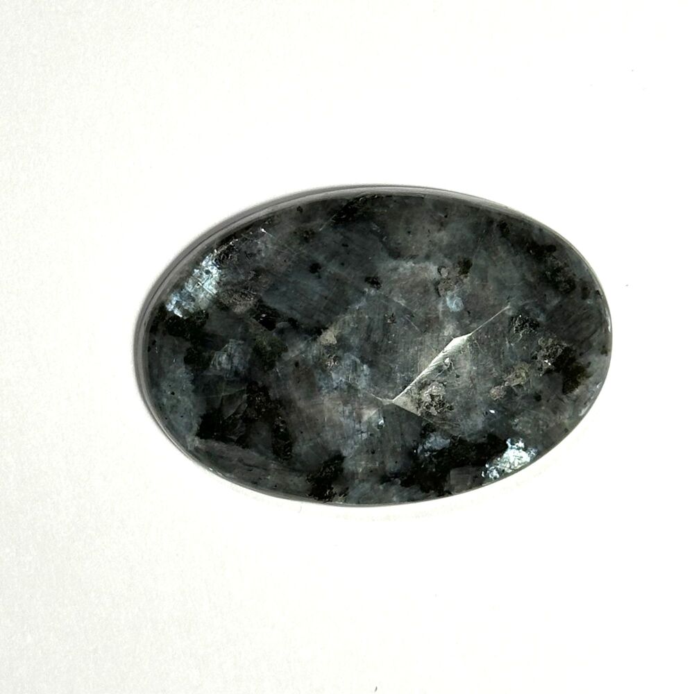 Larvikite facet top cabochon