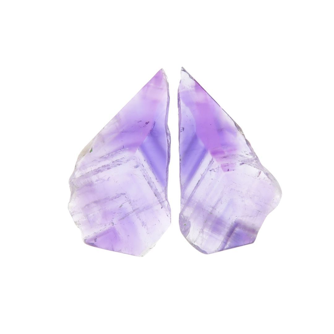 Amethyst pair of slices - 2213