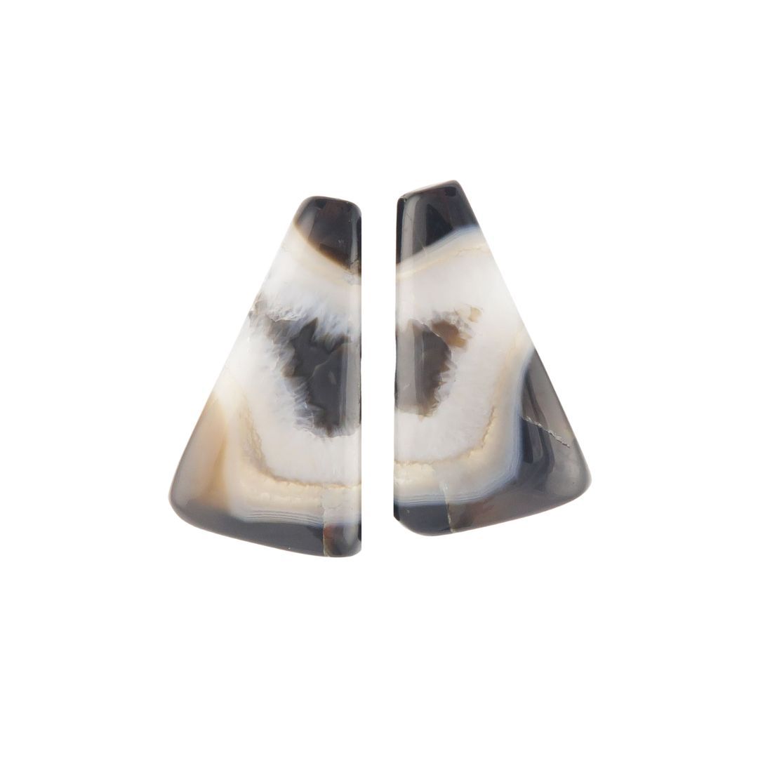 Banded agate pair - 2815