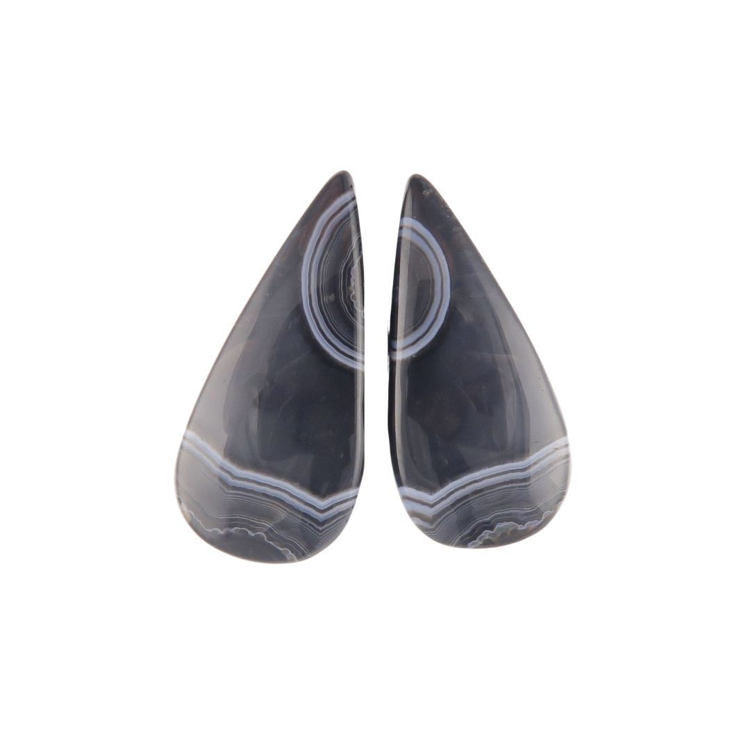 Banded agate pair - 2816