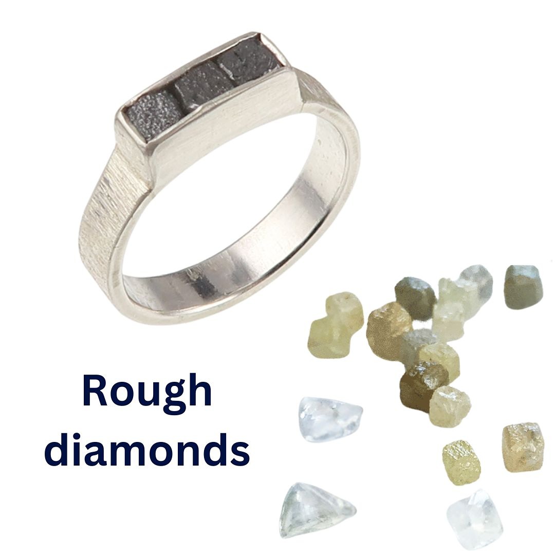 rough diamonds as an alternative gemstone for engagement rings