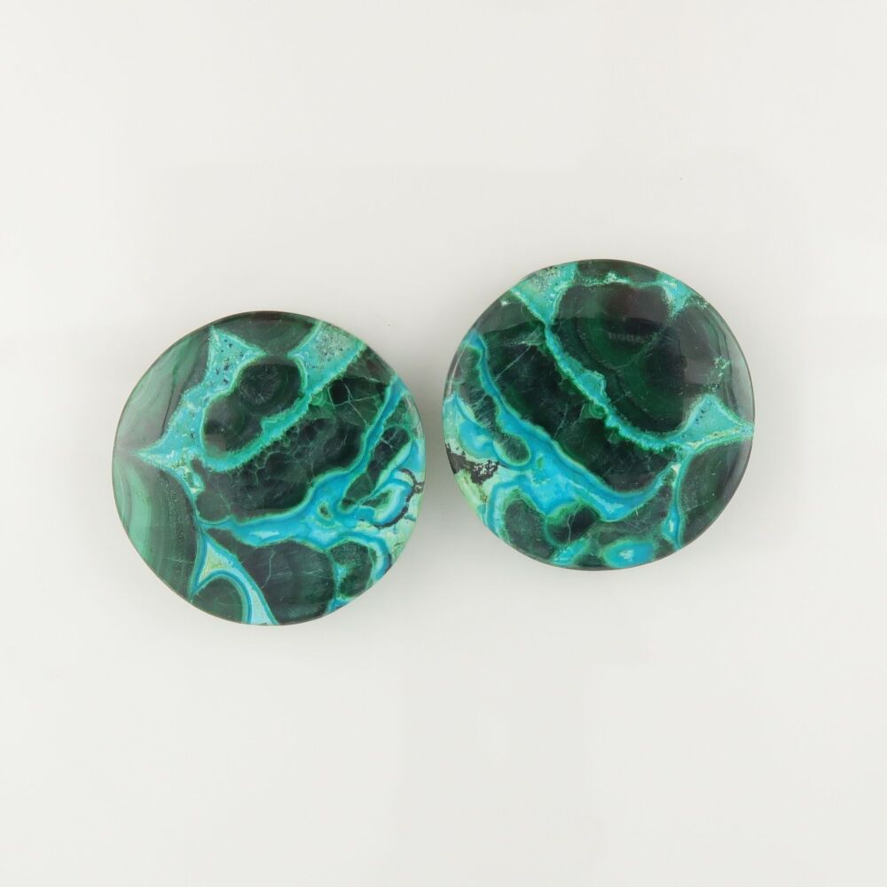 Malachite & chrysocolla pair - 3291