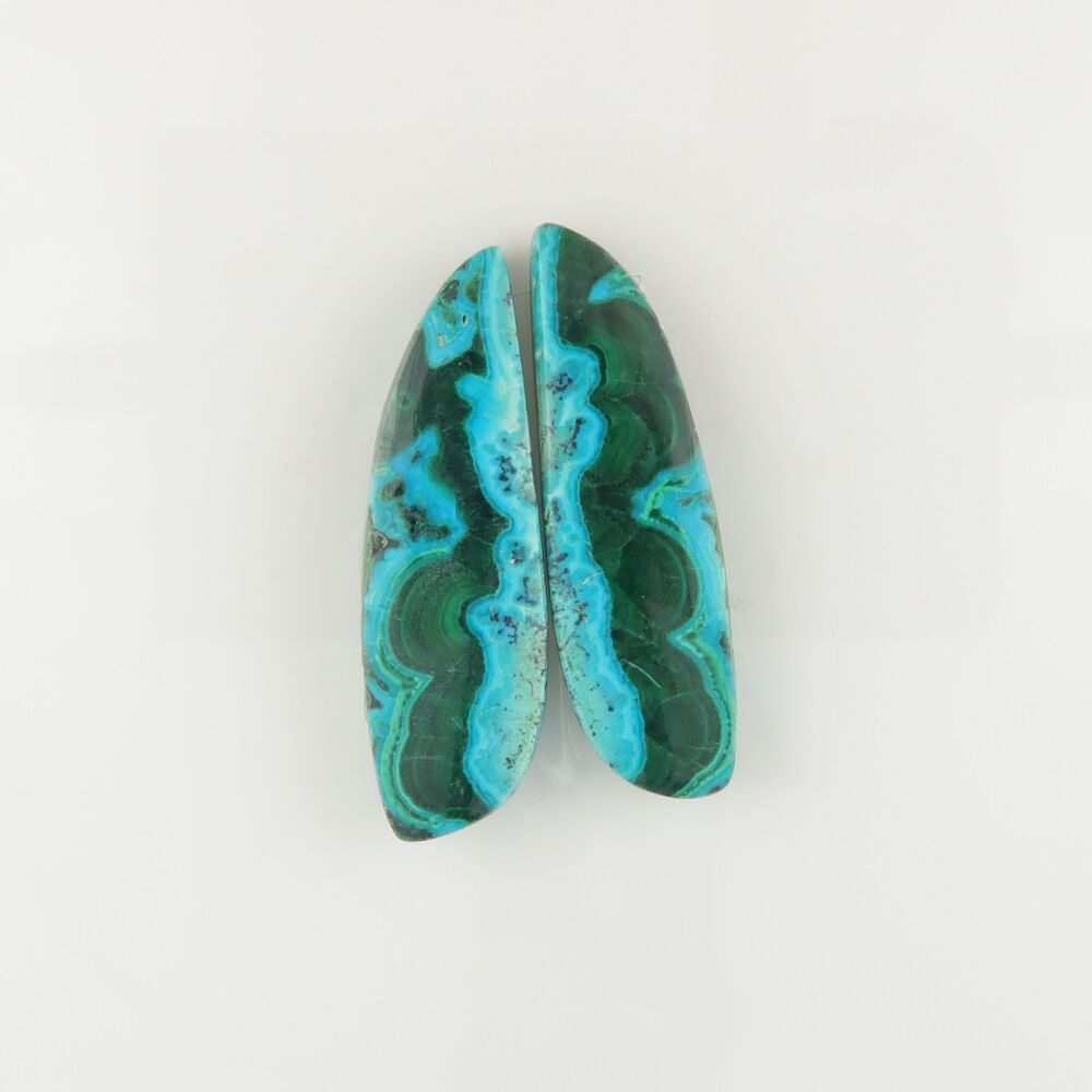 Malachite & chrysocolla pair - 3130