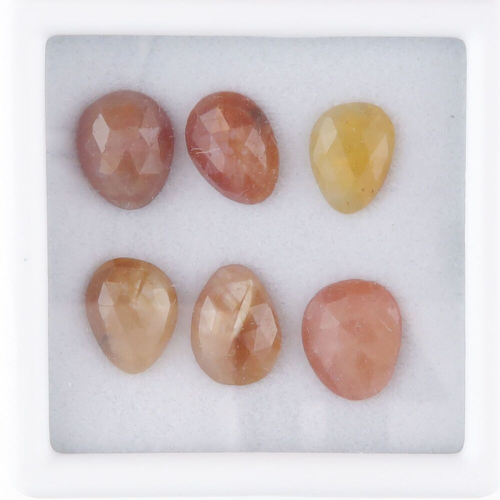 Sapphire facet top cabochons - 3483