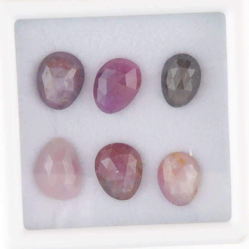 Sapphire facet top cabochons - 3484