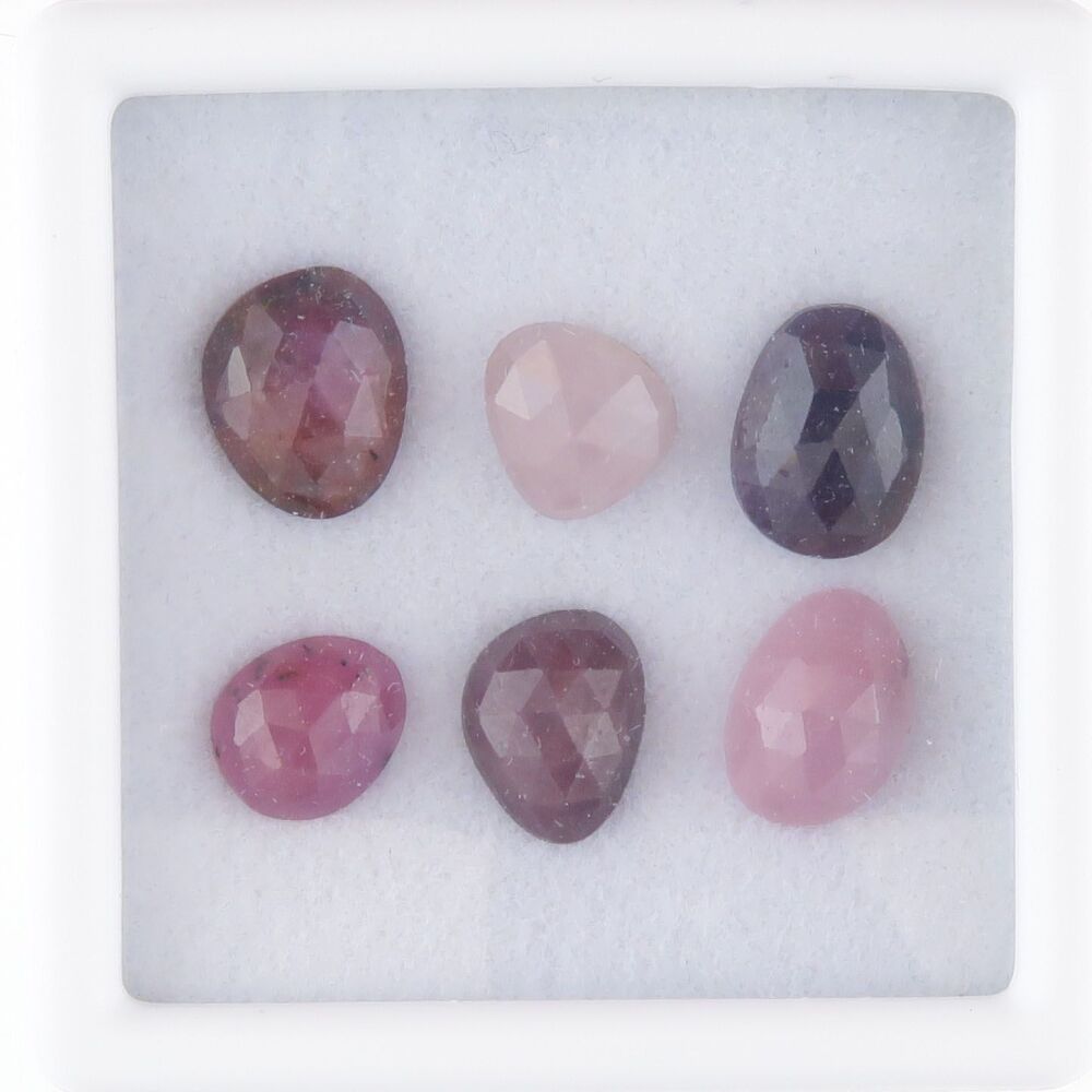 Sapphire facet top cabochons - 3486