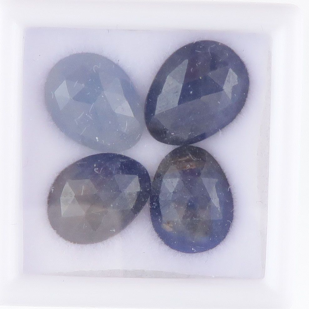 Sapphire facet top cabochons - 3465