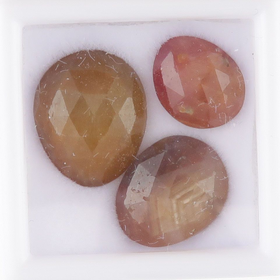 Sapphire facet top cabochons - 3453