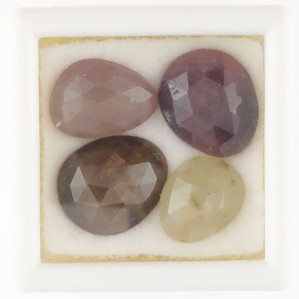 Sapphire facet top cabochons - 3470